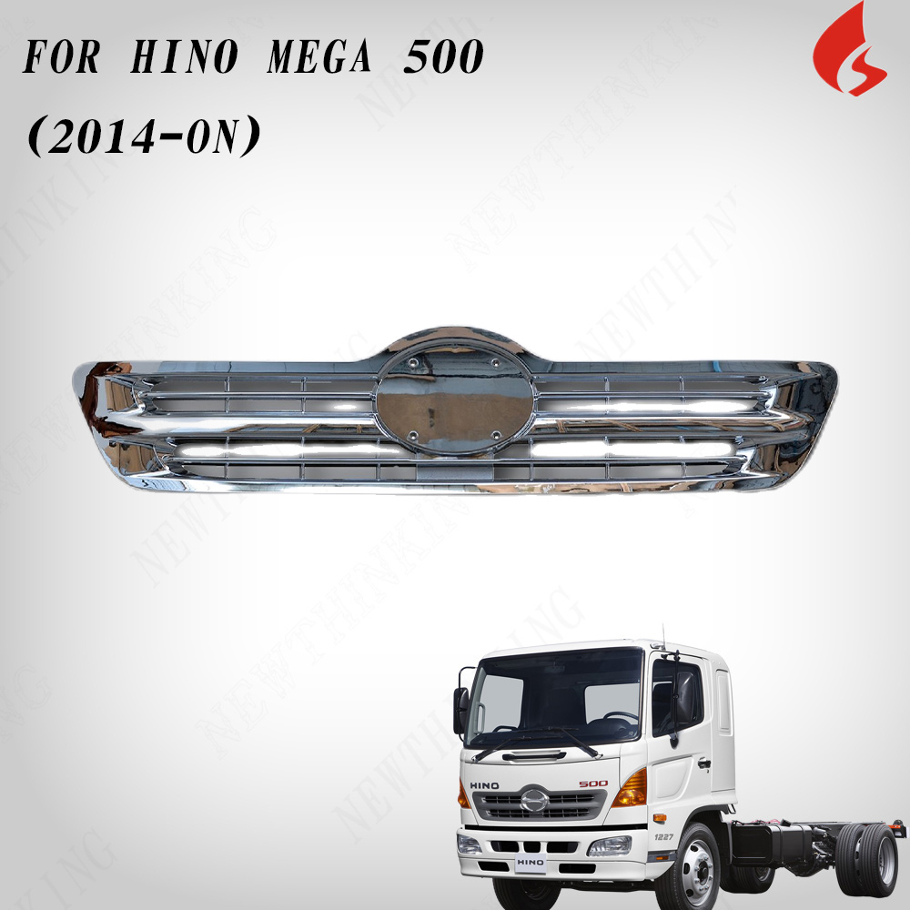CHROME RADIATOR GRILLE FOR HINO MEGA 500 (2014-ON) 