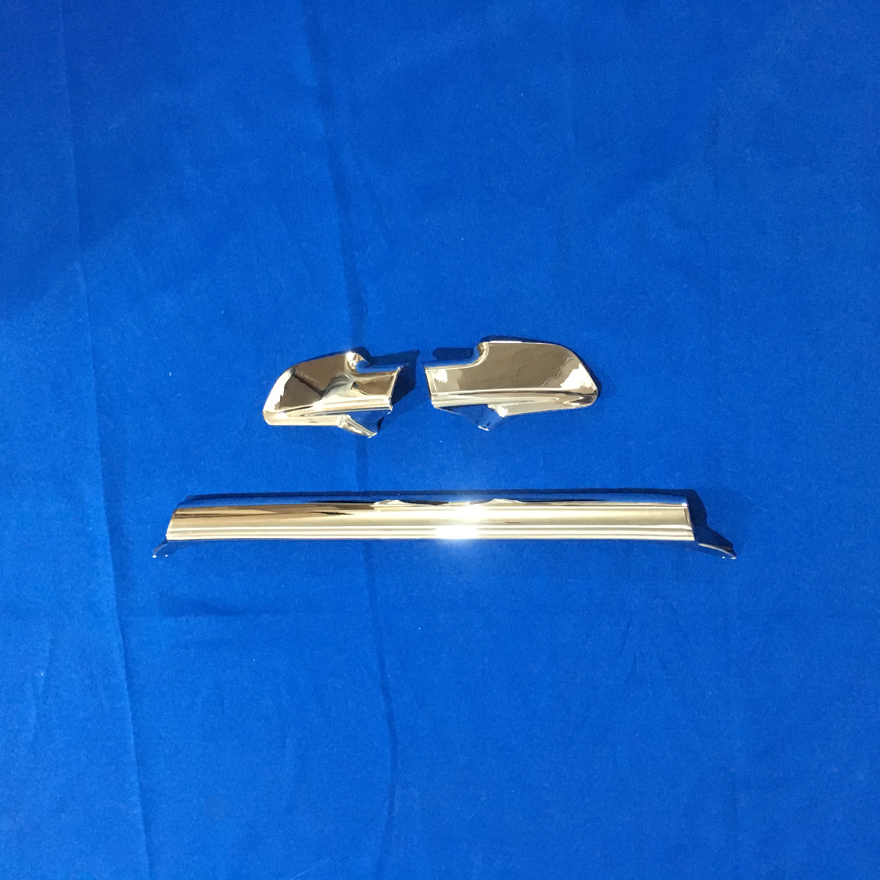 Elevate Your Hino Mega 500 with Chrome-Plated Wiper Arm Covers - A Silver Trio of Elegance and Prestige!
