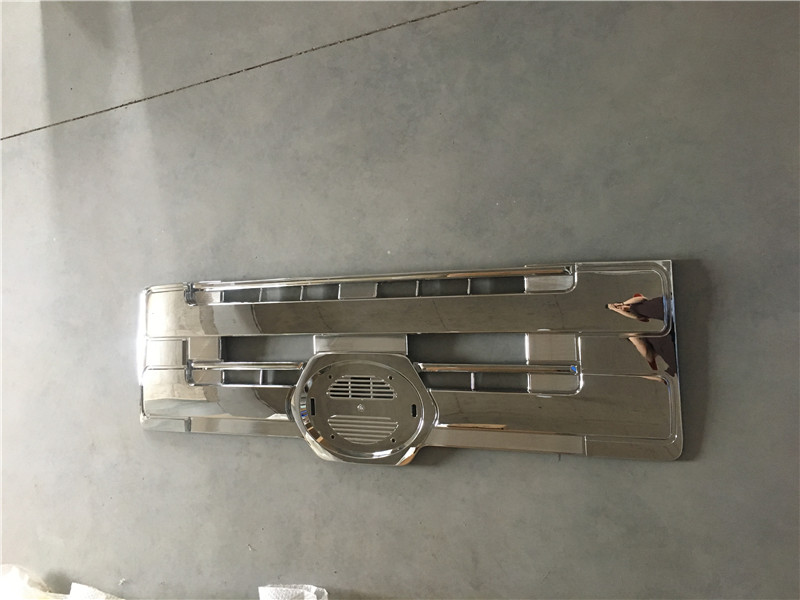 Truck accessories aftermarket for hino mage 700 original vehicle replacement chrome plated medium mesh grille can be painted or white