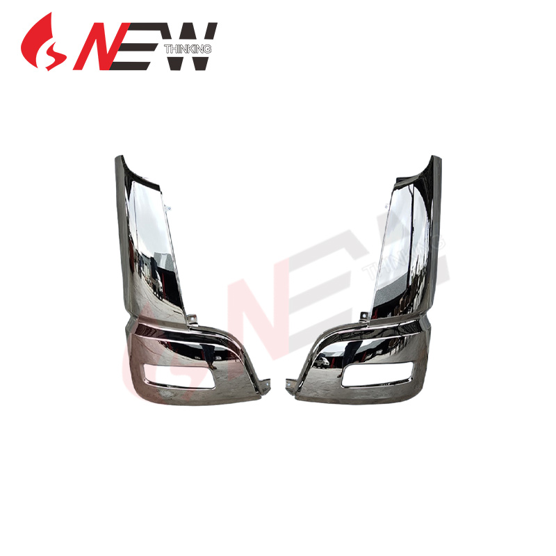 Chrome corner for mitsubishi fuso f380 fuso fp510 35 tons fuso fp510 21 tons truck repair replacement aftermarket truck modification market Danyang New Thinking Auto Parts