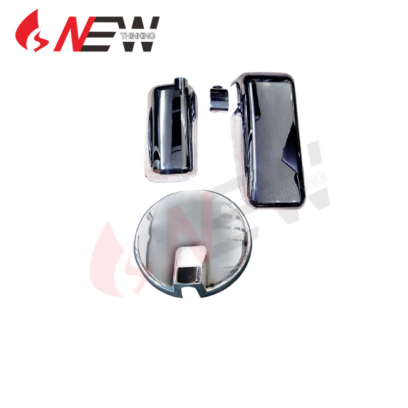 Chrome rearview mirror cover for mitsubishi fuso f380 fuso fp510 35 tons fuso fp510 21 tons truck repair replacement aftermarket truck modification market Danyang New Thinking Auto Parts