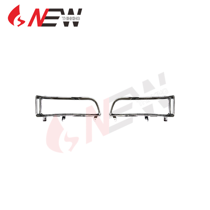 Chrome bumper fog light frame upper frame for mitsubishi fuso f380 fuso fp510 35 tons fuso fp510 21 tons truck repair replacement aftermarket truck modification market Danyang New Thinking Auto Parts