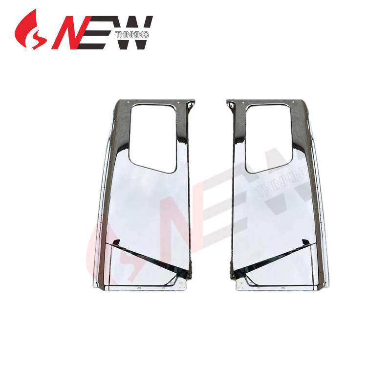 New chrome plated sleeper door panel for mitsubishi fuso f380 fuso fp510 35 tons fuso fp510 21 tons truck repair replacement aftermarket truck modification market Danyang New Thinking Auto Parts
