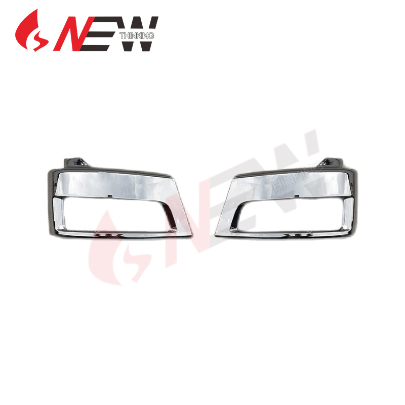 Silver chrome bumper lower light frame for mitsubishi fuso fm1524 fm65f truck repair replacement aftermarket truck modification market Danyang New Thinking Auto Parts