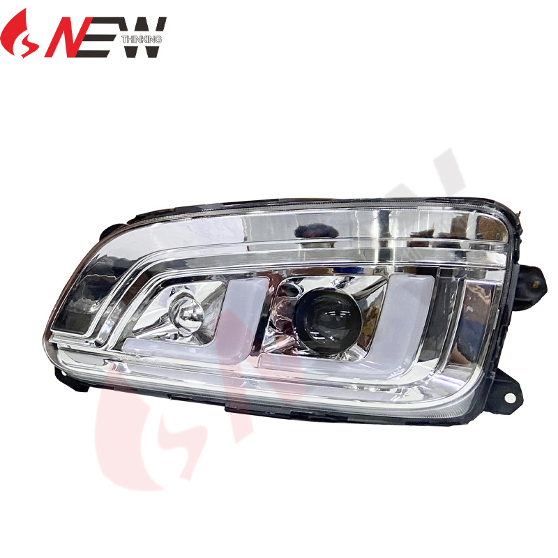 High quality modified single lens fisheye LED headlight for hino 500 mega truck aftermarket repair parts